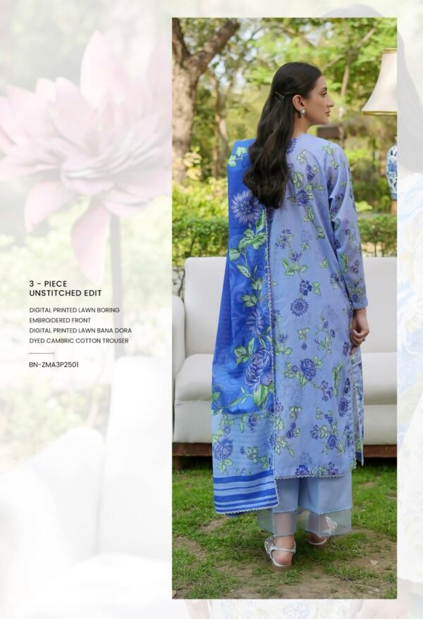 TWINKLING By BINAAS – Embroidered 3 Piece Unstitched EDIT’25 – A11 - Image 2