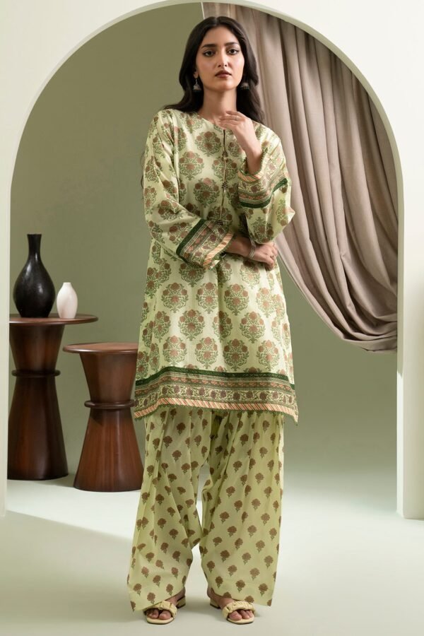 Zellbury Unstitched 2 Piece Printed Lawn Collection'2025 ( SHIRT SHALWAR)- D51 (WUS25X20547)