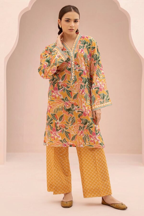 Zellbury Unstitched 2 Piece Printed Lawn Collection'2025 ( SHIRT SHALWAR)- D52 (WUS25X20558)