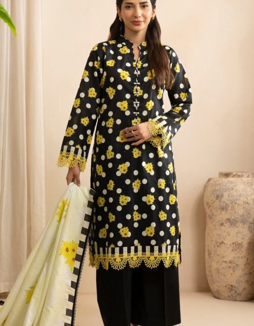 Zellbury Unstitched 2 Piece Printed Lawn Collection'2025 ( SHIRT DUPATTA)- D59 (WUS25X20544)