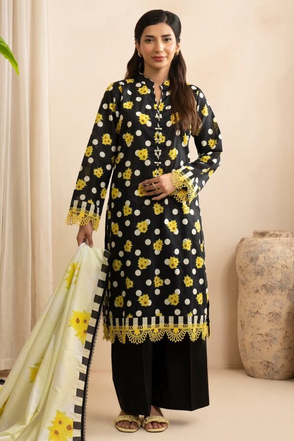 Zellbury Unstitched 2 Piece Printed Lawn Collection'2025 ( SHIRT DUPATTA)- D59 (WUS25X20544)