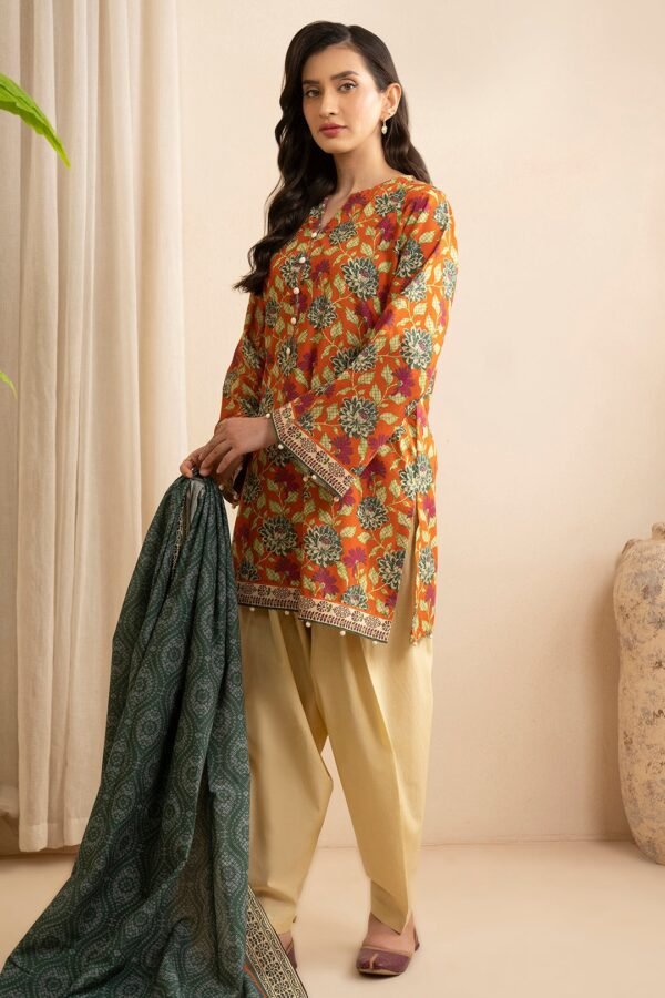 Zellbury Unstitched 2 Piece Printed Lawn Collection'2025 ( SHIRT DUPATTA)- D60 (WUS25X20540)