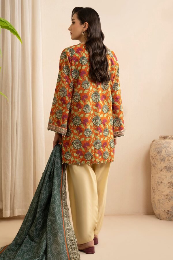 Zellbury Unstitched 2 Piece Printed Lawn Collection'2025 ( SHIRT DUPATTA)- D60 (WUS25X20540) - Image 2