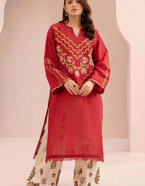 Zellbury Unstitched 2 Piece Embroidered Shirt Shalwar Lawn Collection'2025 - D20 (WUS25E20484)