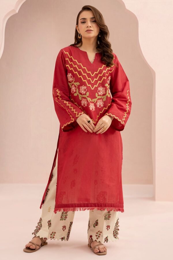 Zellbury Unstitched 2 Piece Embroidered Shirt Shalwar Lawn Collection'2025 - D20 (WUS25E20484)