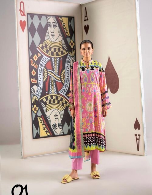POPINN By Gull Jee - Luxury Unstitched 3 Piece Printed Lawn Collection Vol. 6 - A01