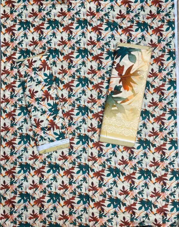 Al Karam Kasturi Printed Unstitched 3 Piece Lawn Collection 2025 - D27