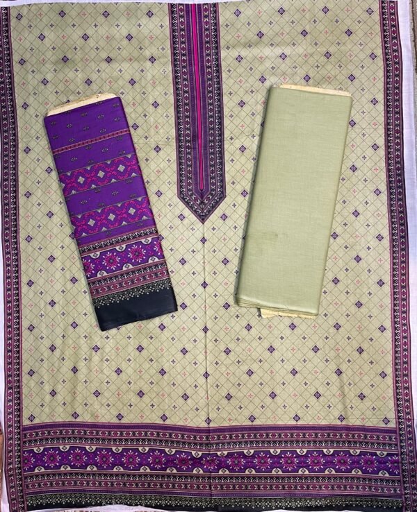 Al Karam Kasturi Printed Unstitched 3 Piece Lawn Collection 2025 - D30