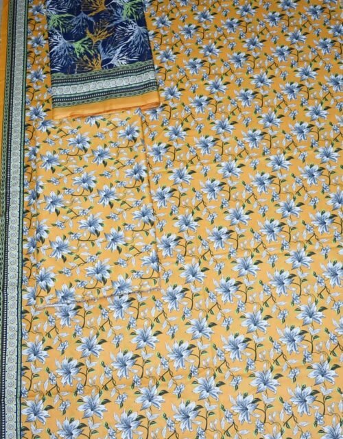 Bin Saeed Unstitched Digital Printed Mid-Summer Cambric Collection - D07