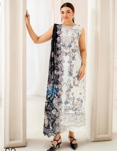 PREMIUM MAHAJAL by Gull Jee - Embroidered 3 Piece Unstitched Luxury Edition - A09