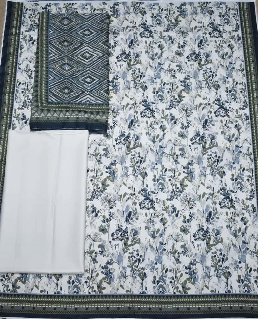 Bin Saeed Unstitched Digital Printed Mid-Summer Cambric Collection - D29