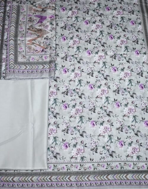 Bin Saeed Unstitched Digital Printed Mid-Summer Cambric Collection - D09