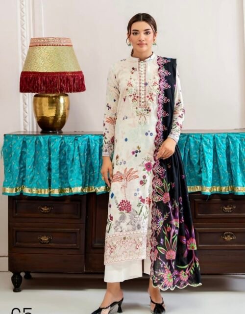 PREMIUM MAHAJAL by Gull Jee - Embroidered 3 Piece Unstitched Luxury Edition - A05