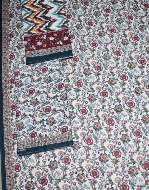 Bin Saeed Unstitched Digital Printed Mid-Summer Cambric Collection - D33