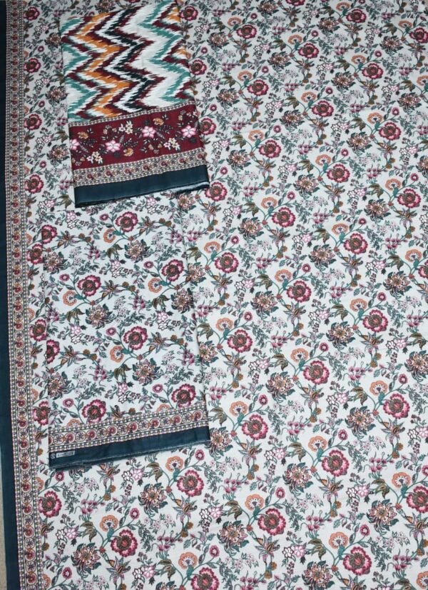 Bin Saeed Unstitched Digital Printed Mid-Summer Cambric Collection - D33