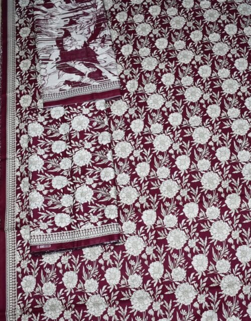 Bin Saeed Unstitched Digital Printed Mid-Summer Cambric Collection - D25