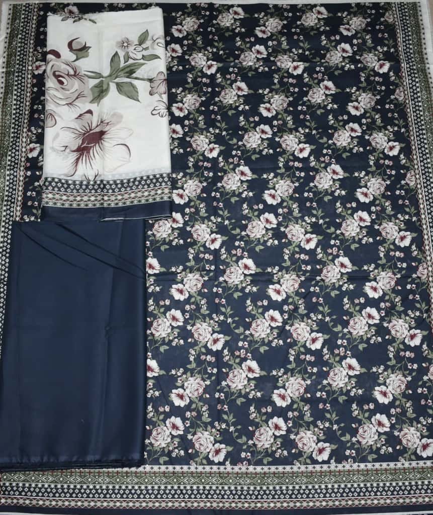 Bin Saeed Unstitched Digital Printed Mid-Summer Cambric Collection - D26
