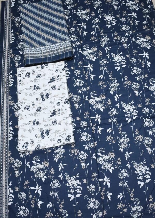Bin Saeed Unstitched Digital Printed Summer Lawn Collection 2025 - D180