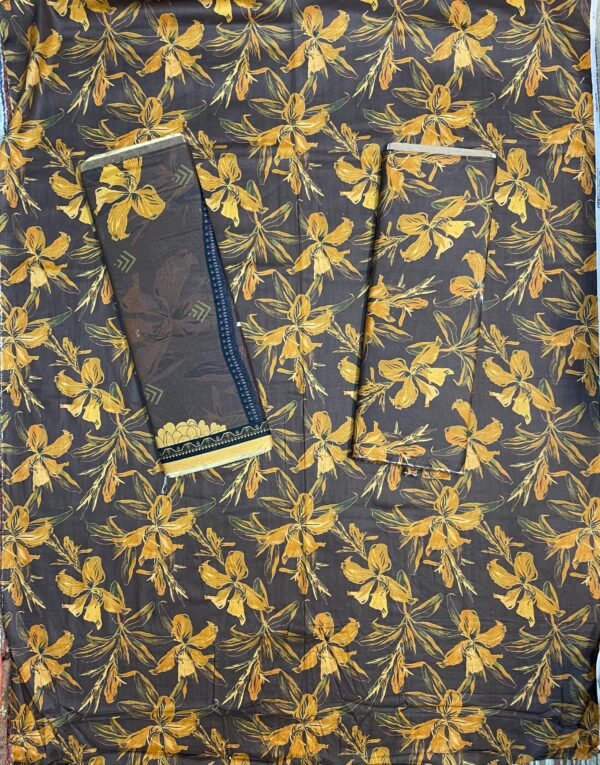 Al Karam Kasturi Printed Unstitched 3 Piece Lawn Collection 2025 - D34