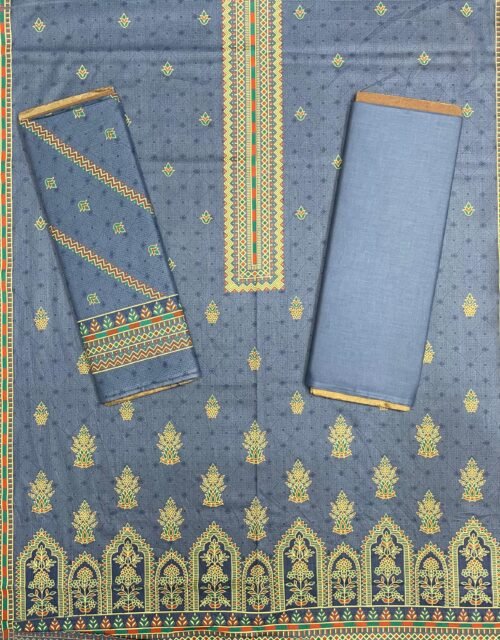 Al Karam Kasturi Printed Unstitched 3 Piece Lawn Collection 2025 - D32