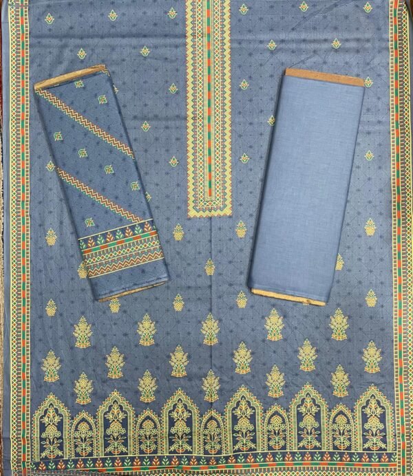 Al Karam Kasturi Printed Unstitched 3 Piece Lawn Collection 2025 - D32