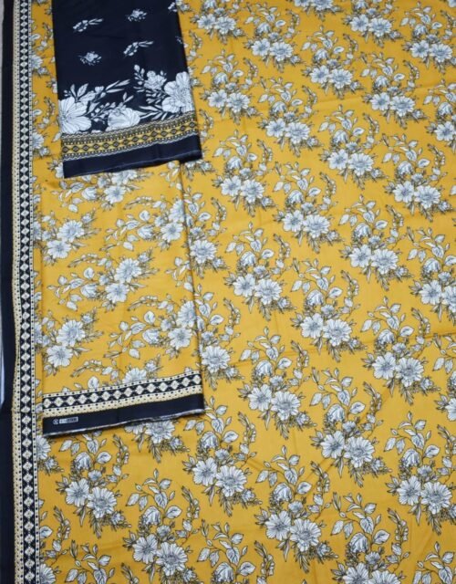 Bin Saeed Unstitched Digital Printed Mid-Summer Cambric Collection - D01