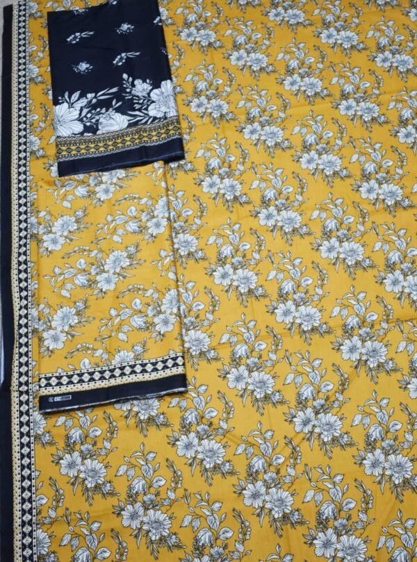 Bin Saeed Unstitched Digital Printed Mid-Summer Cambric Collection - D01
