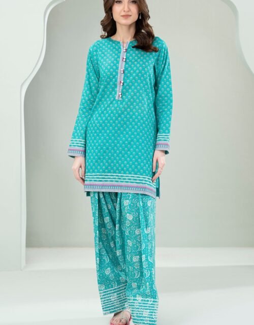 Zellbury Unstitched 2 Piece Printed Lawn Collection'2025 ( SHIRT SHALWAR)- D57 (WUS25X20413)
