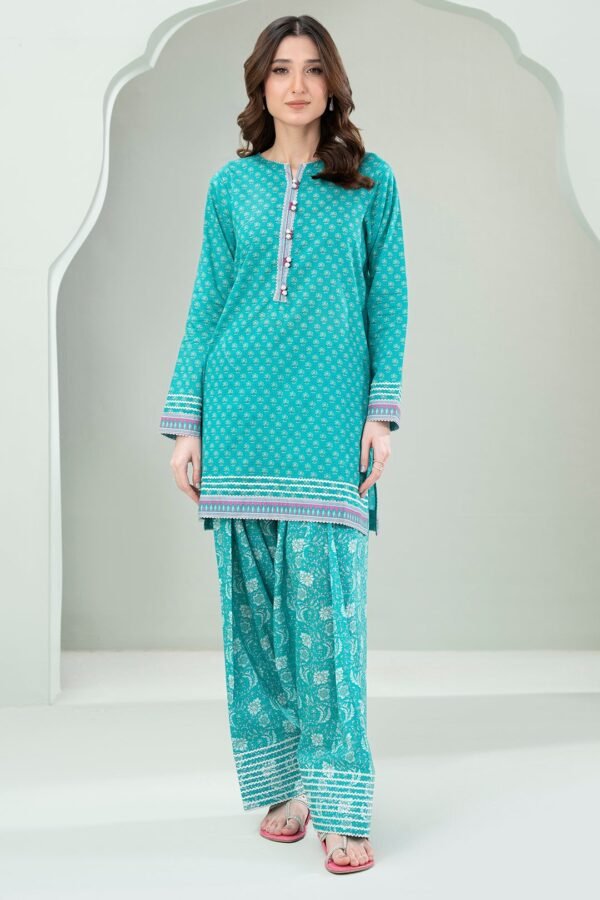 Zellbury Unstitched 2 Piece Printed Lawn Collection'2025 ( SHIRT SHALWAR)- D57 (WUS25X20413)