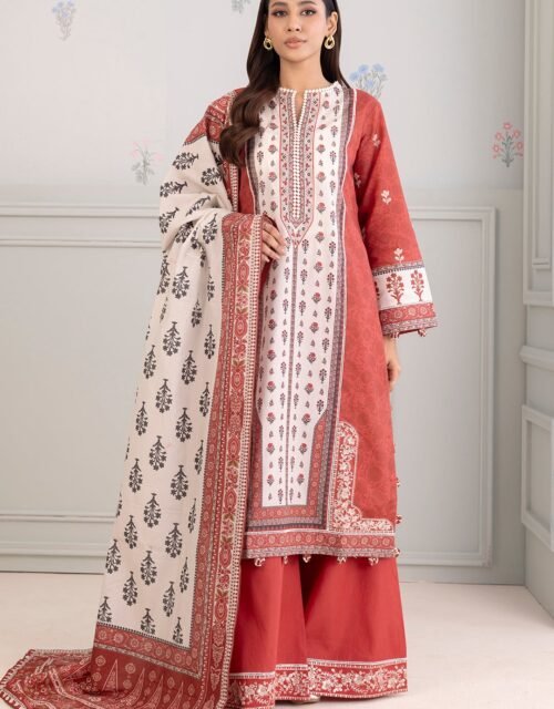 Zellbury Unstitched 3 Piece Embroidered Lawn Collection'2025 - D44 (WUS25E30344)