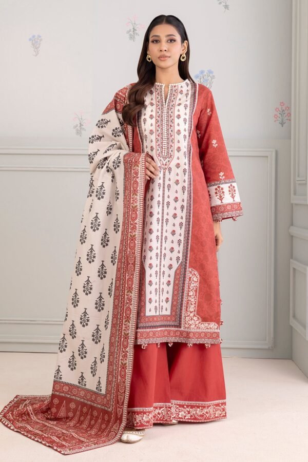 Zellbury Unstitched 3 Piece Embroidered Lawn Collection'2025 - D44 (WUS25E30344)