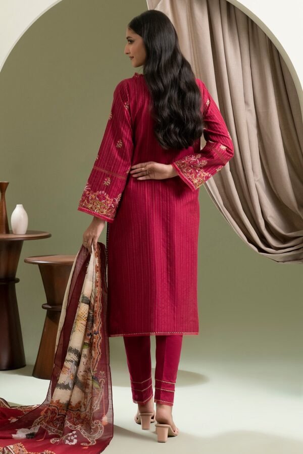 Zellbury Unstitched 3 Piece Embroidered Lawn Collection'2025 - D48 (WUS25E30346) - Image 2