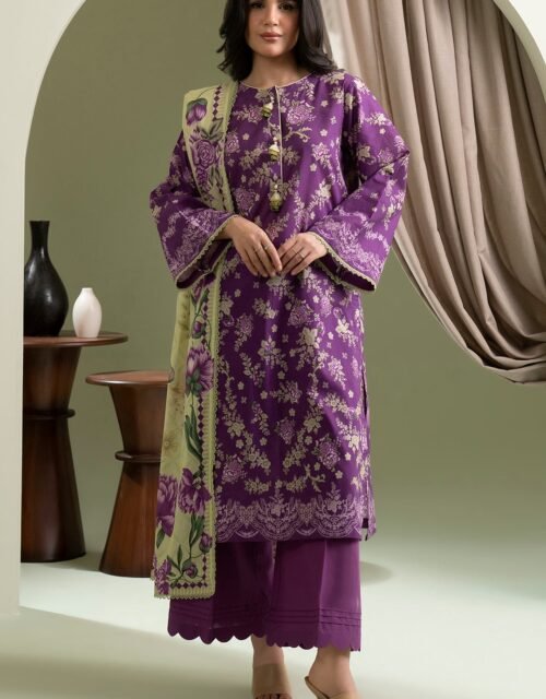Zellbury Unstitched 3 Piece Printed Lawn Collection'2025 - D107 (WUS25X30444)