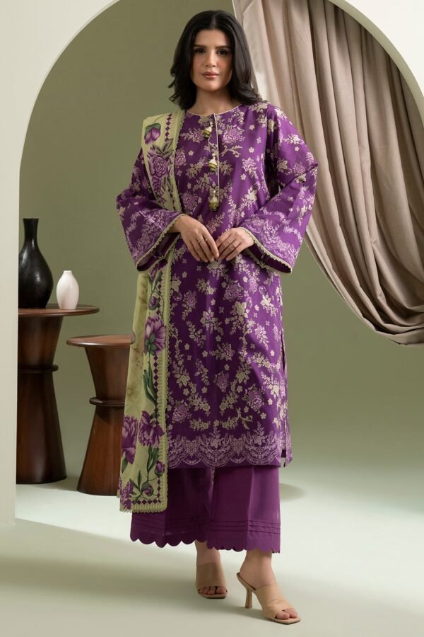 Zellbury Unstitched 3 Piece Printed Lawn Collection'2025 - D107 (WUS25X30444)