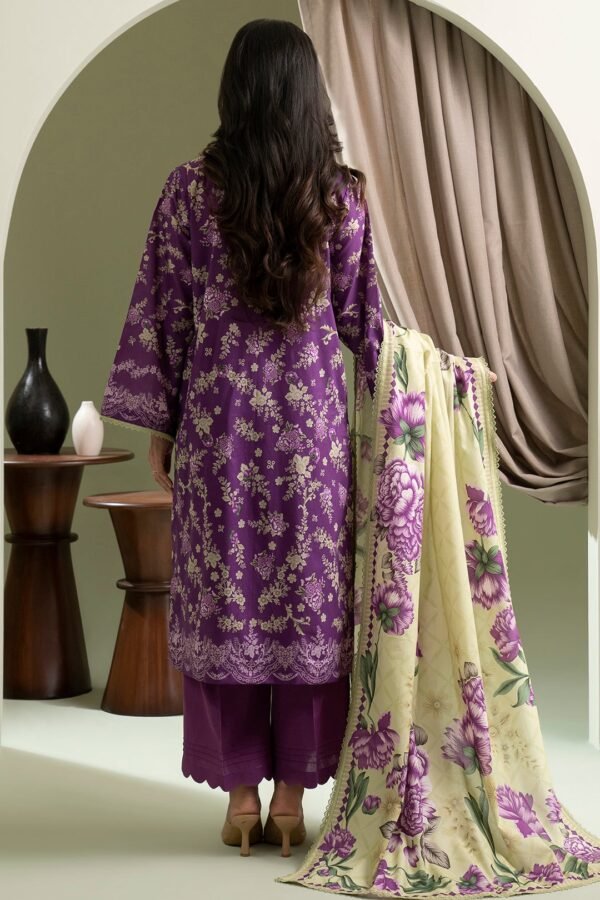 Zellbury Unstitched 3 Piece Printed Lawn Collection'2025 - D107 (WUS25X30444) - Image 2