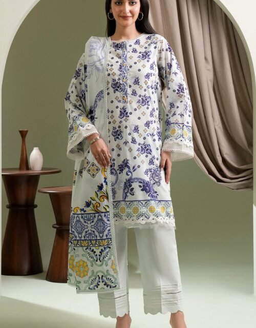 Zellbury Unstitched 3 Piece Printed Lawn Collection'2025 - D110 (WUS25X30509)