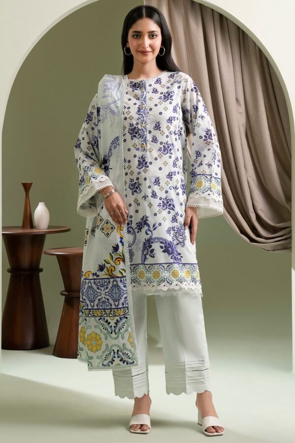 Zellbury Unstitched 3 Piece Printed Lawn Collection'2025 - D110 (WUS25X30509)