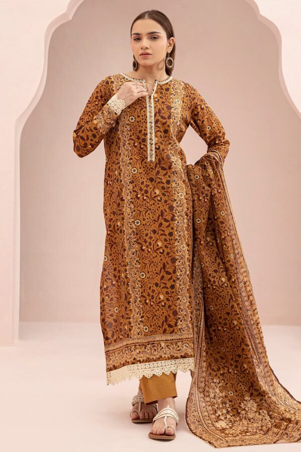 Zellbury Unstitched 3 Piece Printed Lawn Collection'2025 - D118 (WUS25X30720)