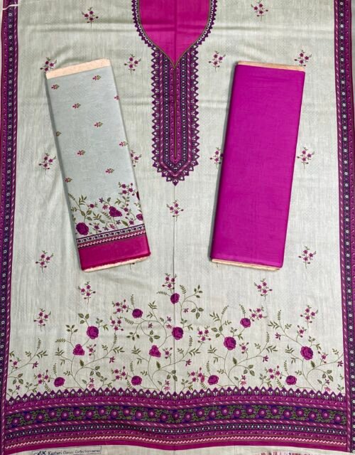 Al Karam Kasturi Printed Unstitched 3 Piece Lawn Collection 2025 - D23
