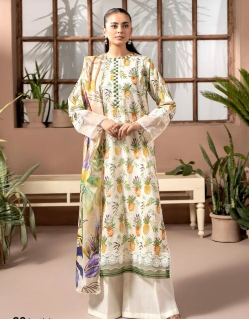 PREMIUM MAHAJAL by Gull Jee - Embroidered 3 Piece Unstitched EDIT'25 - A02