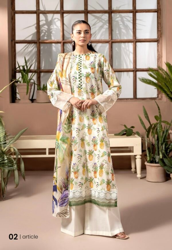 PREMIUM MAHAJAL by Gull Jee - Embroidered 3 Piece Unstitched EDIT'25 - A02