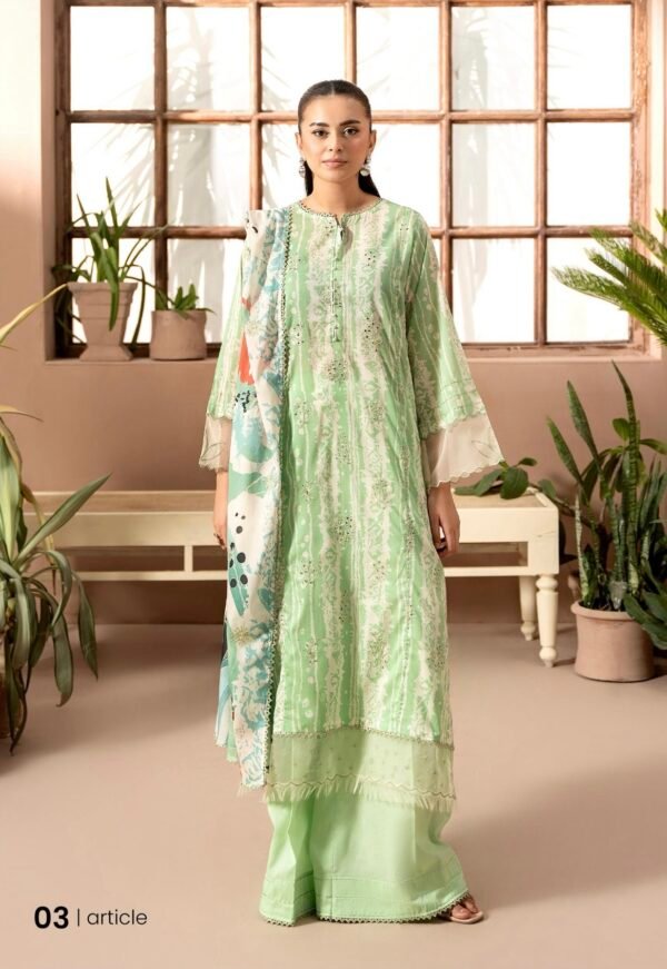 PREMIUM MAHAJAL by Gull Jee - Embroidered 3 Piece Unstitched EDIT'25 - A03