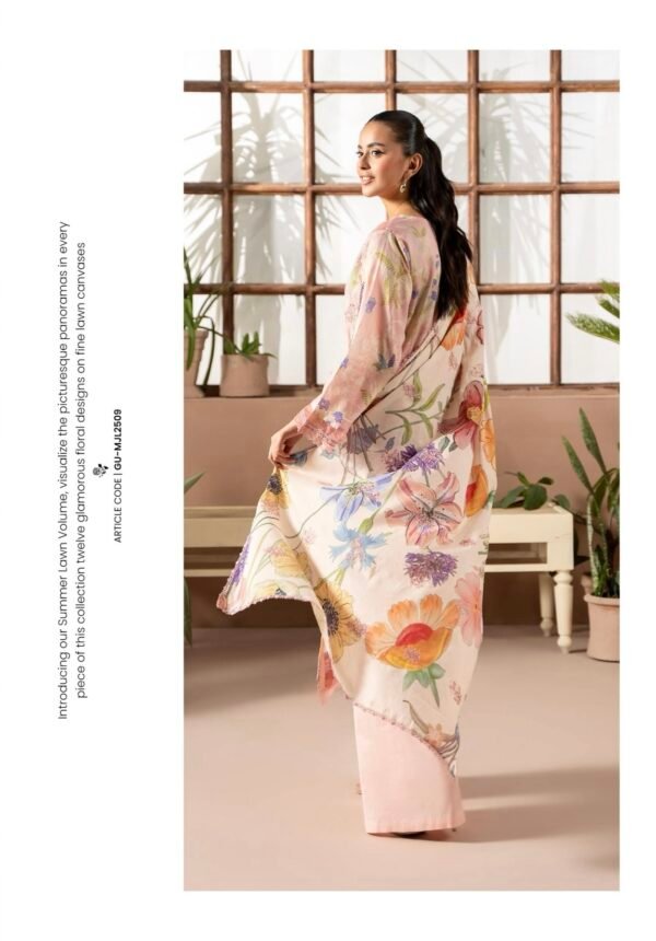 PREMIUM MAHAJAL by Gull Jee - Embroidered 3 Piece Unstitched EDIT'25 - A04 - Image 2