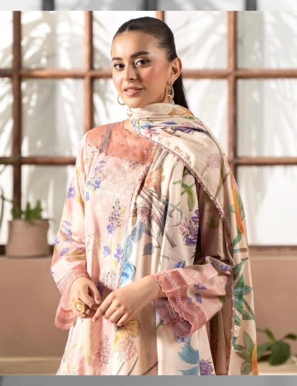 PREMIUM MAHAJAL by Gull Jee - Embroidered 3 Piece Unstitched EDIT'25 - A04 - Image 3
