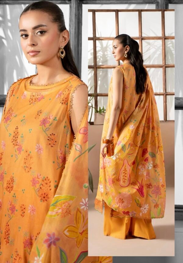 PREMIUM MAHAJAL by Gull Jee - Embroidered 3 Piece Unstitched EDIT'25 - A06 - Image 2