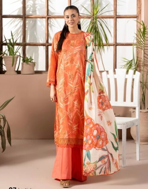 PREMIUM MAHAJAL by Gull Jee - Embroidered 3 Piece Unstitched EDIT'25 - A07