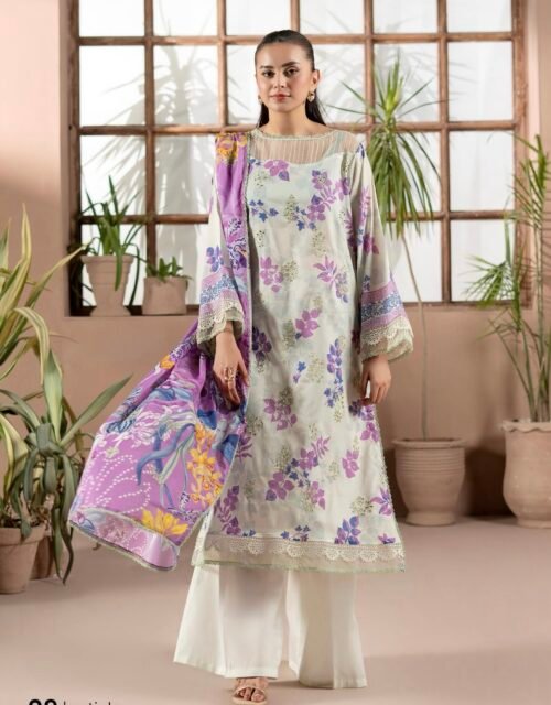 PREMIUM MAHAJAL by Gull Jee - Embroidered 3 Piece Unstitched EDIT'25 - A09