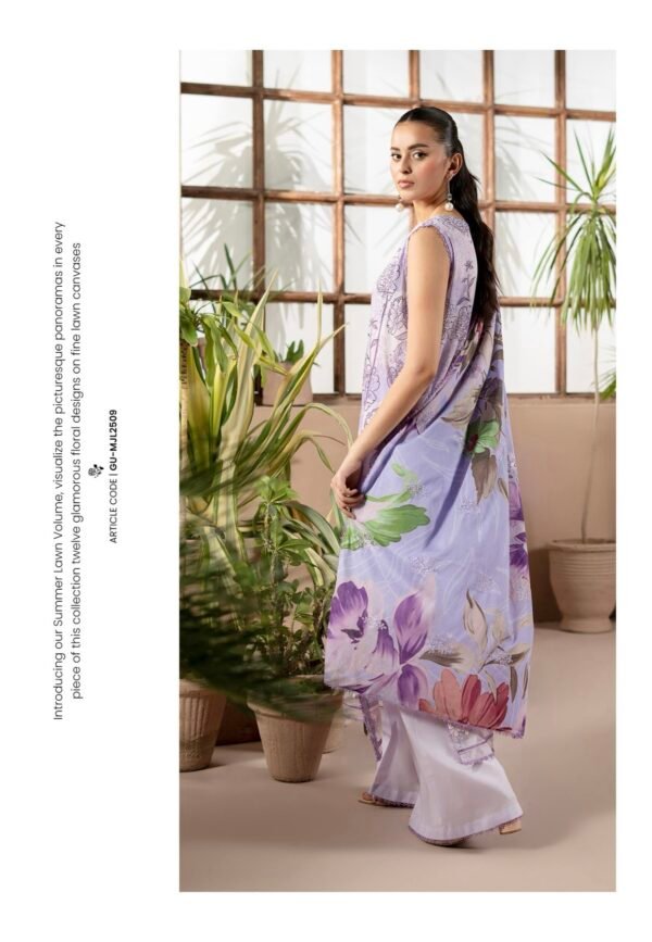 PREMIUM MAHAJAL by Gull Jee - Embroidered 3 Piece Unstitched EDIT'25 - A10 - Image 2