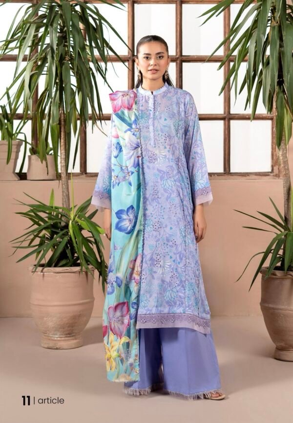 PREMIUM MAHAJAL by Gull Jee - Embroidered 3 Piece Unstitched EDIT'25 - A11