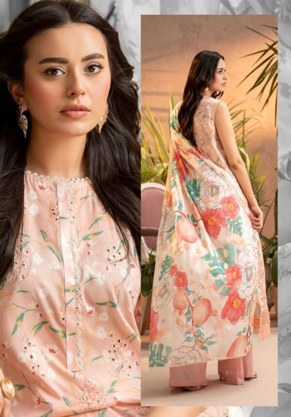 PREMIUM MAHAJAL by Gull Jee - Embroidered 3 Piece Unstitched EDIT'25 - A12 - Image 2